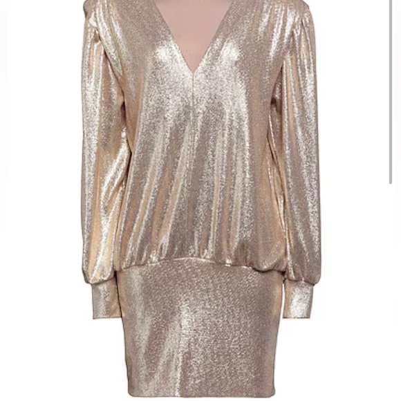 Norma Walters Neiman Marcus Exclusive Silk Dress Long Blouse Gold Sz 8 Hong Kong - Picture 3 of 12